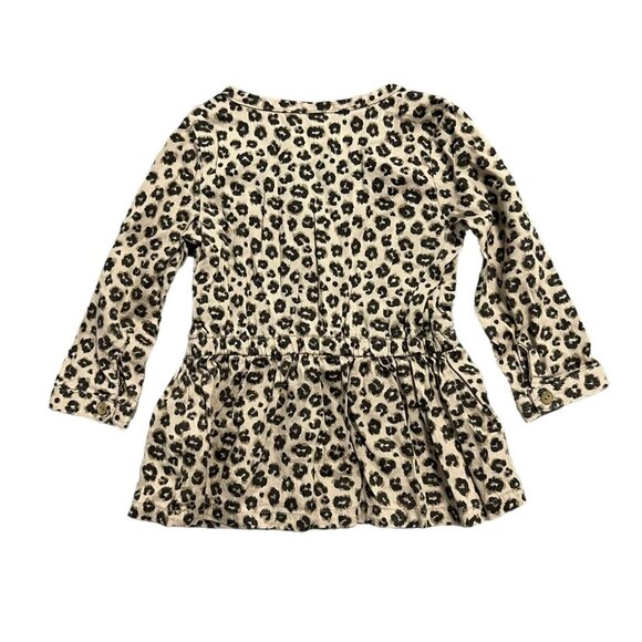 Carter's 12m Leopard Print Peplum Tunic Top - Picture 2 of 4
